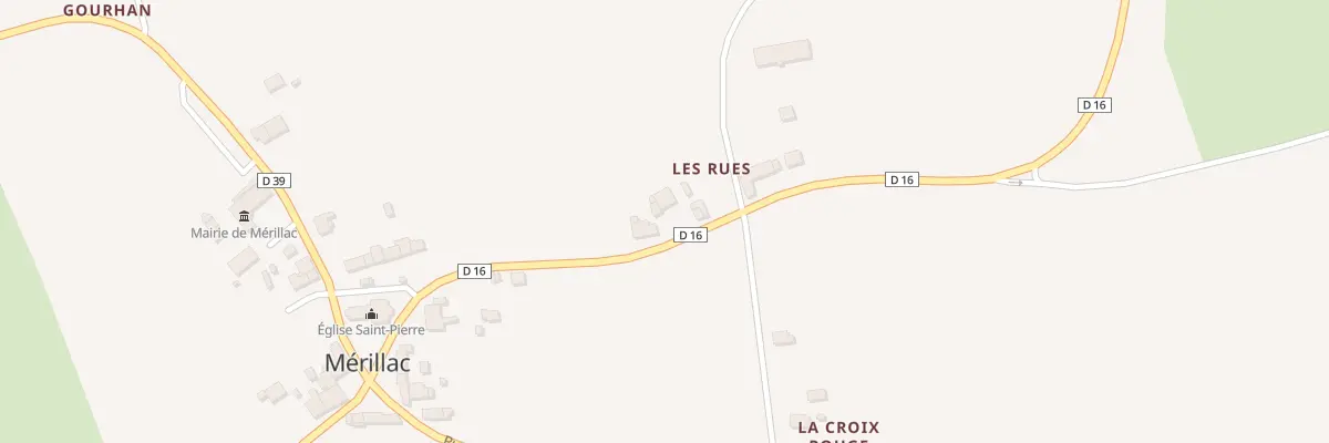 Plan du 5020 Les Rues à Mérillac