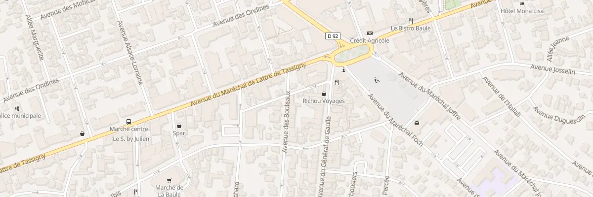 Plan du 9000 Av des Bouleaux à La Baule-Escoublac