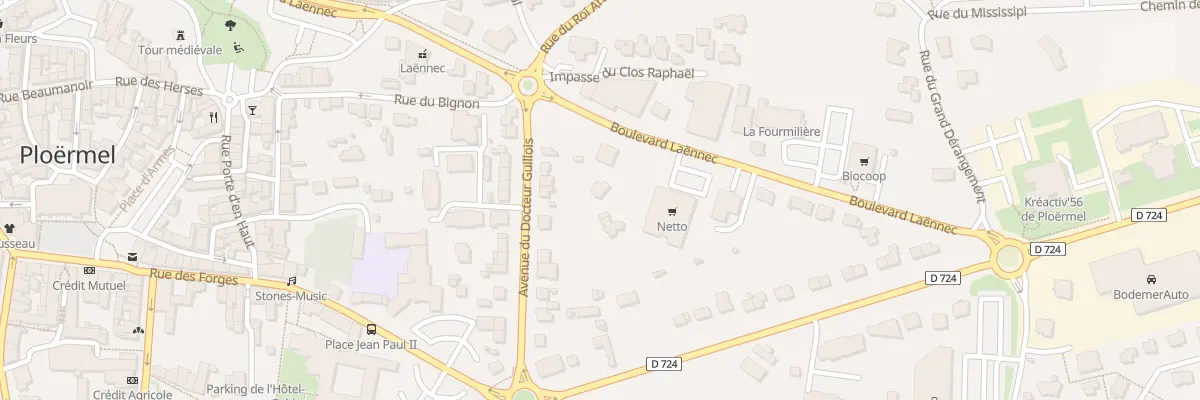 Plan du 28 Bd Laennec à Ploërmel