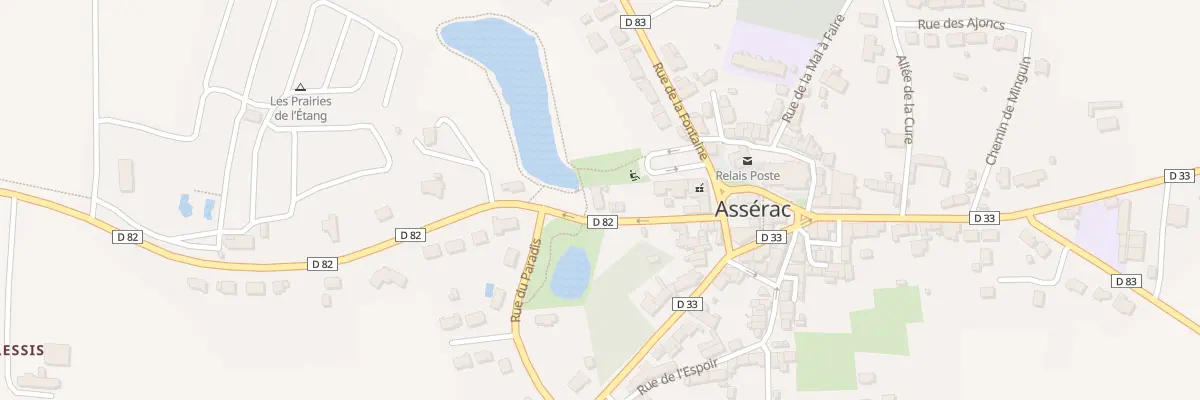 Plan du 4 Rue du Pont aux Pages à Assérac