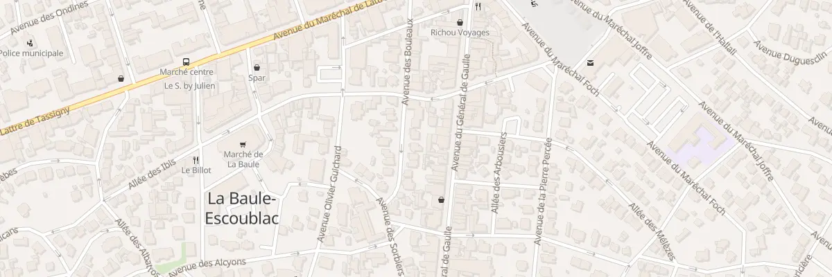 Plan du 14 Av des Bouleaux à La Baule-Escoublac