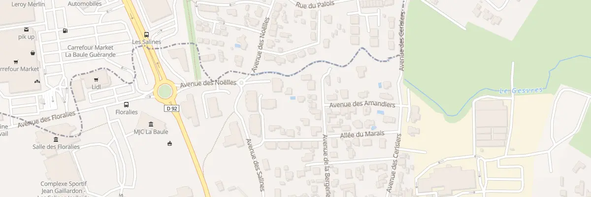 Plan du 21B Av de la Bergerie à La Baule-Escoublac