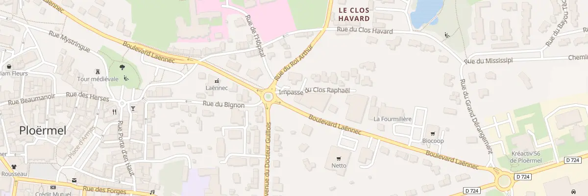 Plan du 53A Bd Laennec à Ploërmel