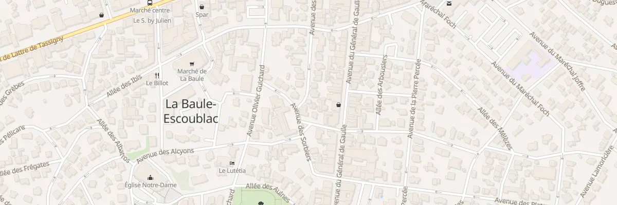 Plan du 2 Av des Bouleaux à La Baule-Escoublac