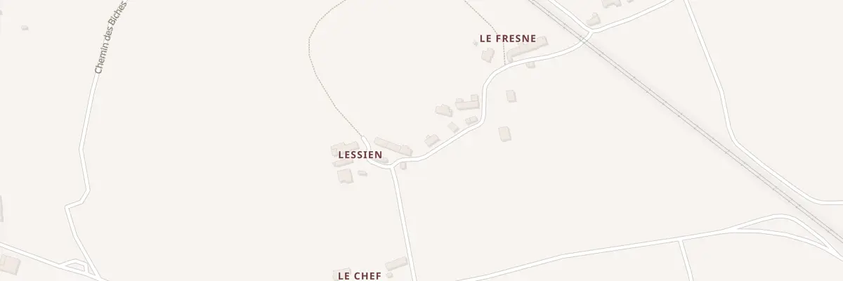 Plan du 13 Lessien à Tramain