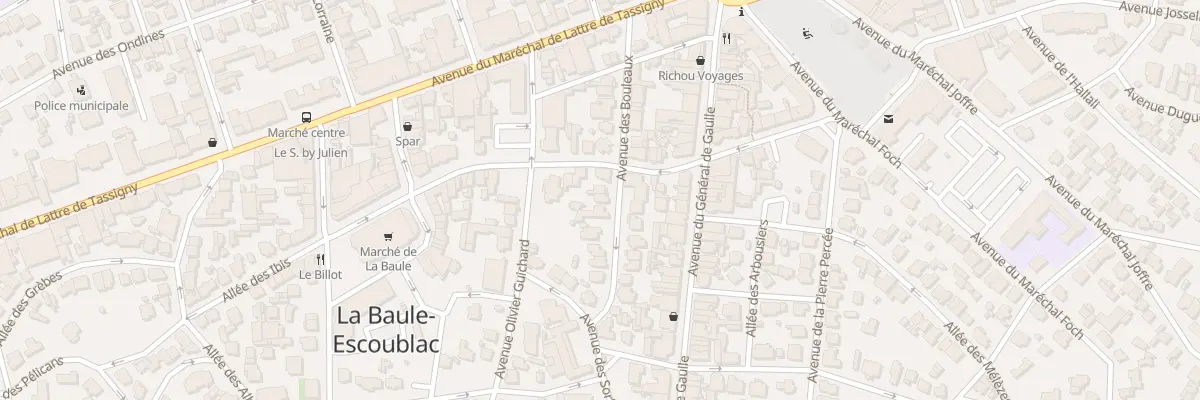 Plan du 13 Av des Bouleaux à La Baule-Escoublac