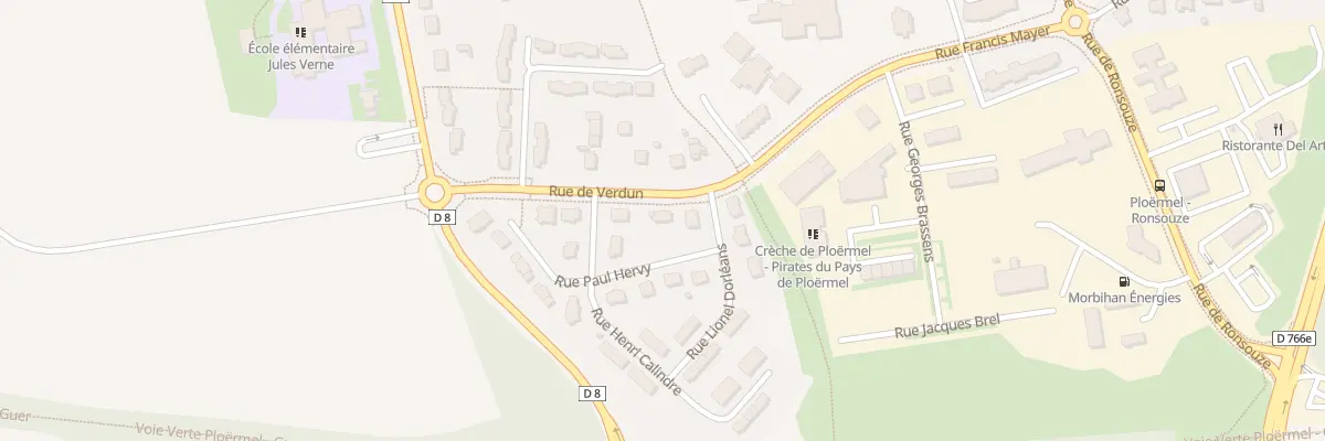 Plan du 4 Rue Paul Hervy à Ploërmel