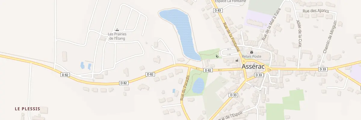 Plan du 8 Rue du Pont aux Pages à Assérac