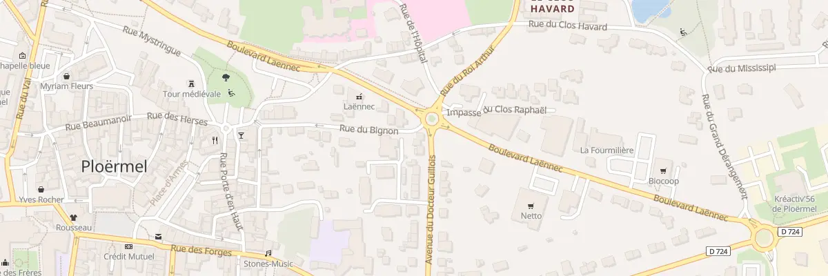 Plan du 27 Av du Docteur Guillois à Ploërmel