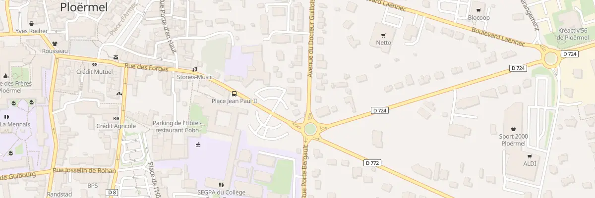 Plan du 3 Av du Docteur Guillois à Ploërmel