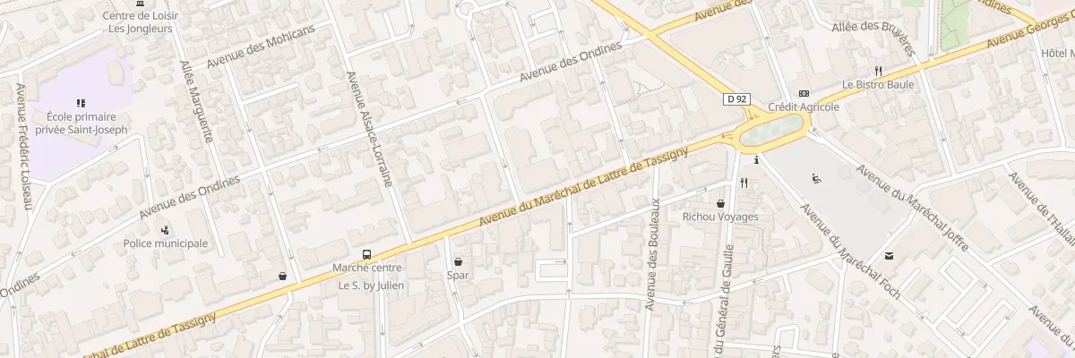 Plan du 283 Av Mal de Lattre de Tassigny à La Baule-Escoublac