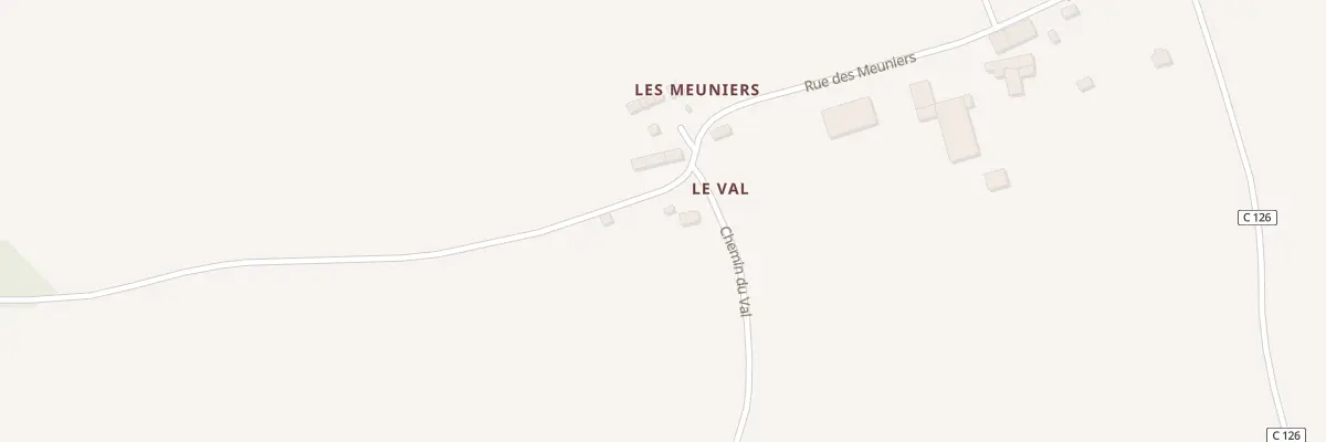 Plan du 2 Rue des Meuniers à Loyat