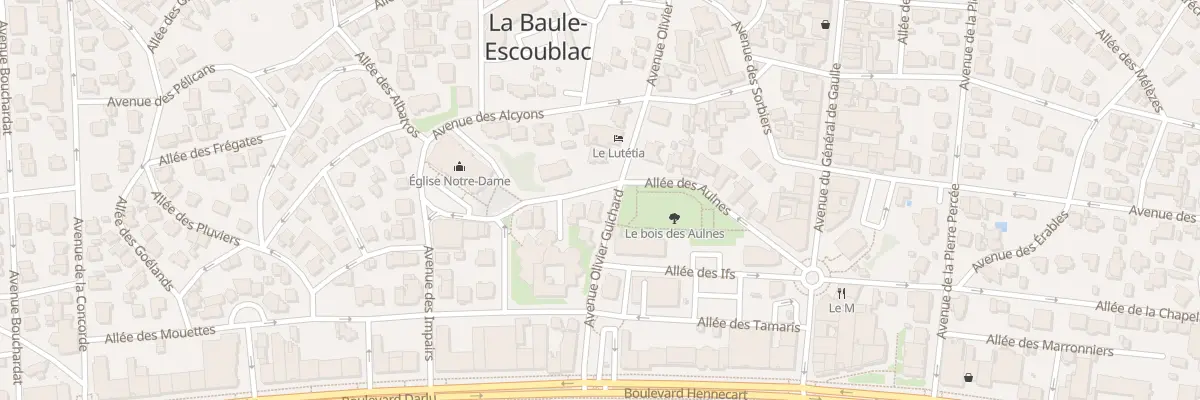 Plan du 10 All des Aulnes à La Baule-Escoublac