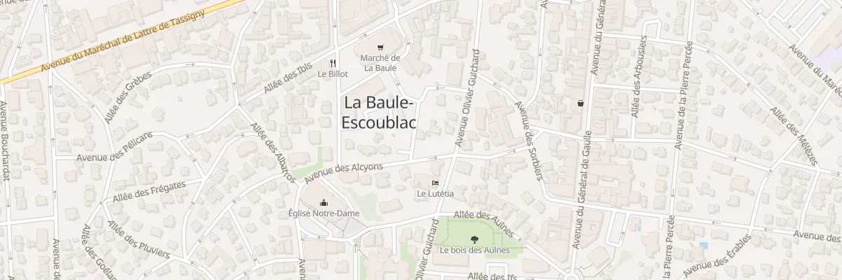 Plan du 9 Av des Alçyons à La Baule-Escoublac