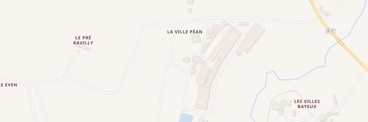 Plan du 3 La Ville Péan à Hénanbihen