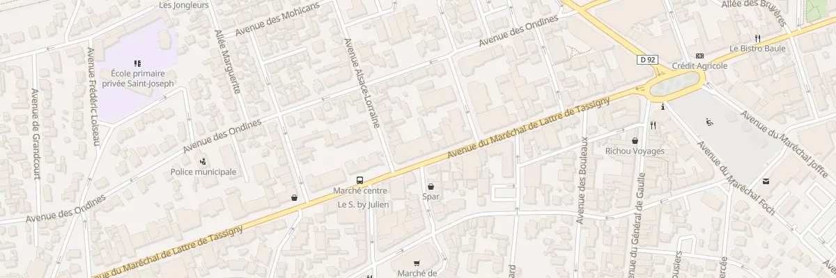 Plan du 265 Av Mal de Lattre de Tassigny à La Baule-Escoublac