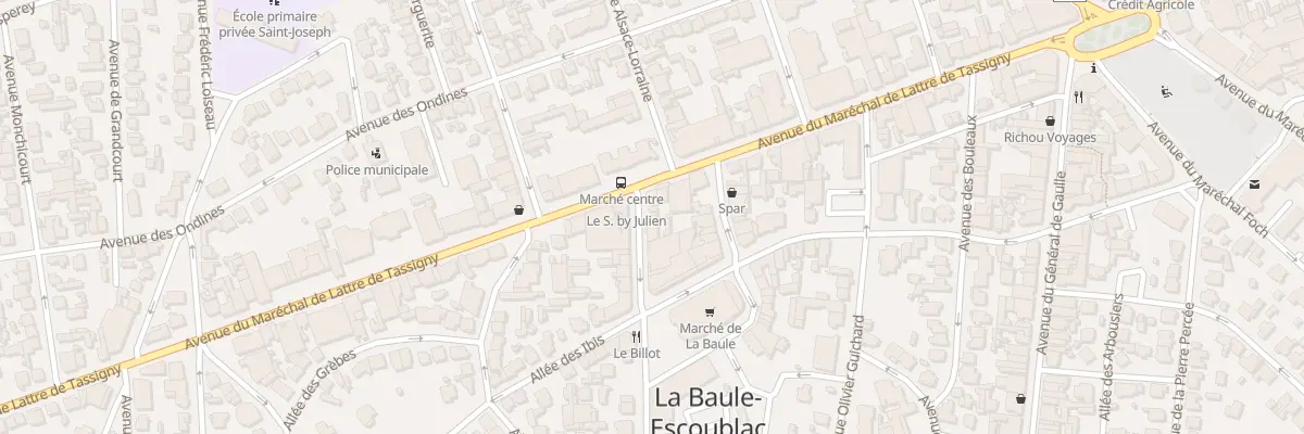 Plan du 12 All des Pétrels à La Baule-Escoublac