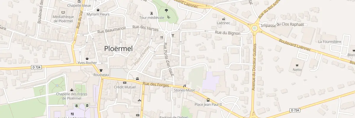 Plan du 3 Rue aux Moutons à Ploërmel