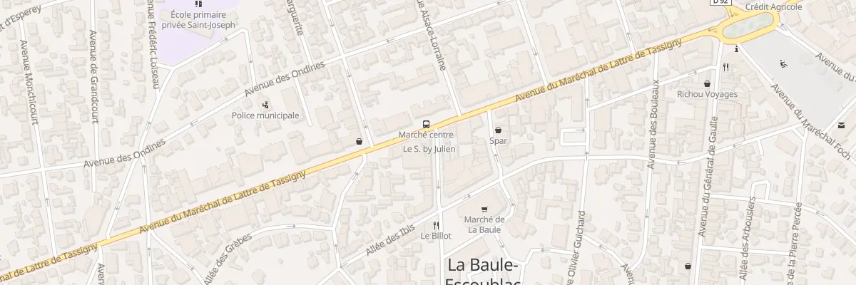 Plan du 33 All des Pétrels à La Baule-Escoublac