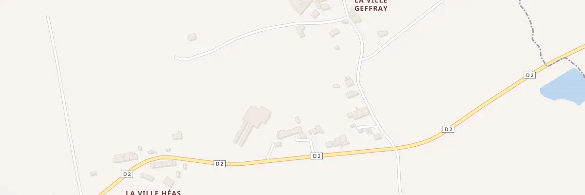 Plan du 2 La Ville Geffray à Évriguet