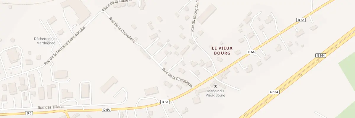 Plan du 6 Rue de la Chevalerie à Merdrignac