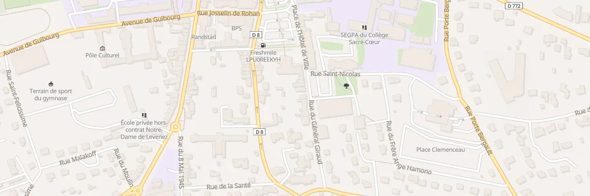 Plan du 8 Rue du General Giraud à Ploërmel