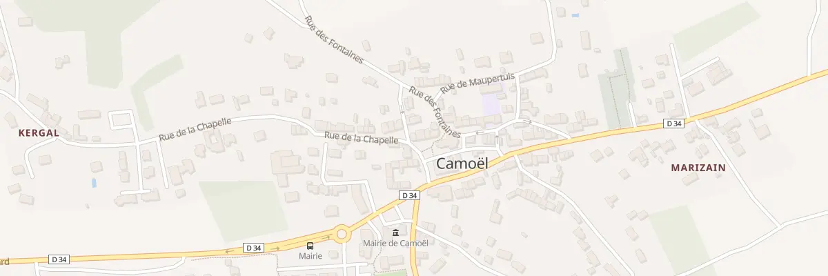 Plan du 6 Pl de l’Église à Camoël