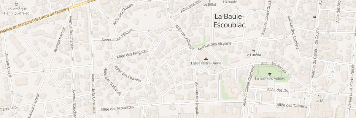Plan du 8 All des Cygnes à La Baule-Escoublac