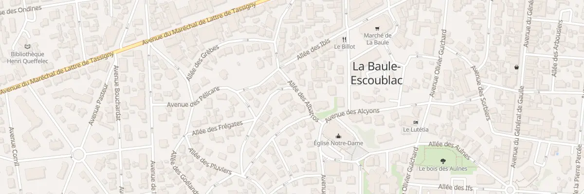 Plan du 3 Av des Albatros à La Baule-Escoublac