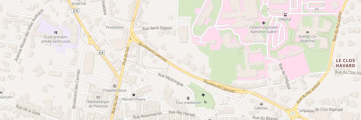Plan du 23 Bd Laennec à Ploërmel