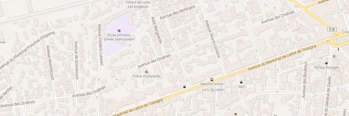 Plan du 15 Av de l’Usté à La Baule-Escoublac