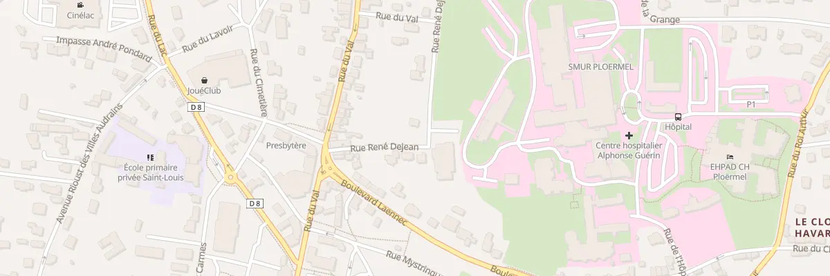 Plan du 44 Rue Caporal Rene Dejean à Ploërmel