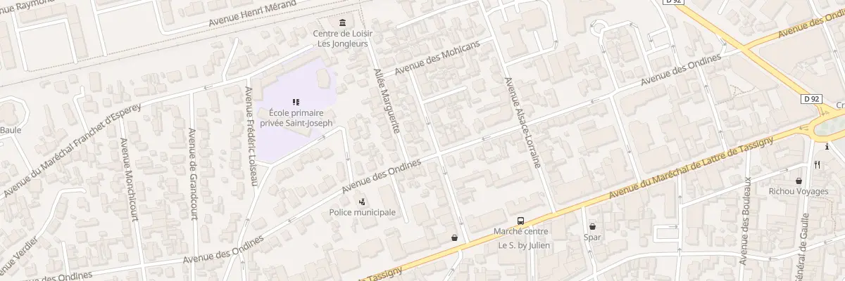 Plan du 17 Av de l’Usté à La Baule-Escoublac