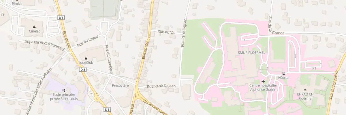 Plan du 34 Rue Caporal Rene Dejean à Ploërmel