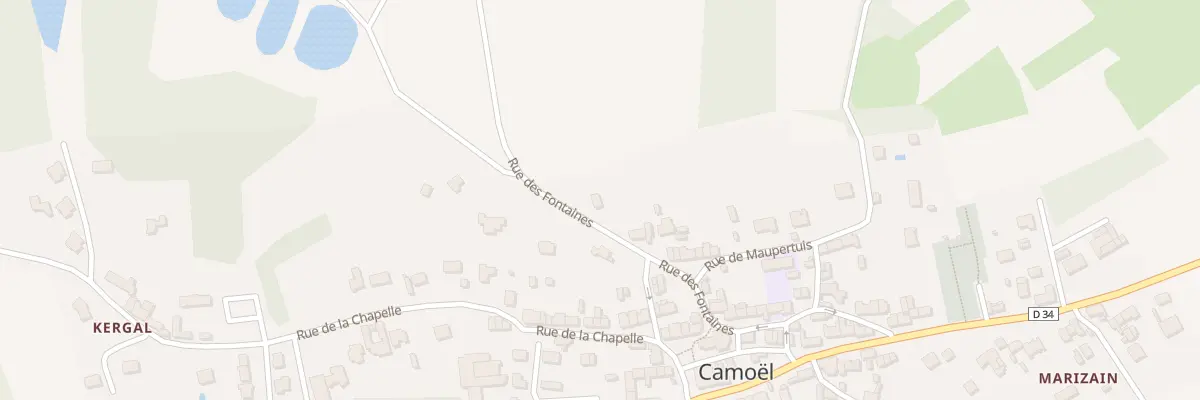 Plan du 18 Rue des Fontaines à Camoël
