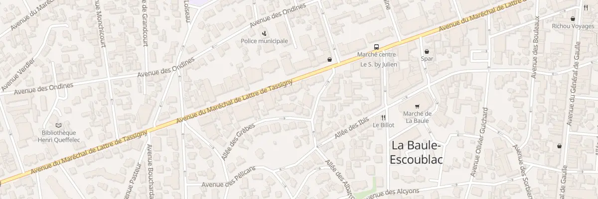 Plan du 19 All des Grèbes à La Baule-Escoublac