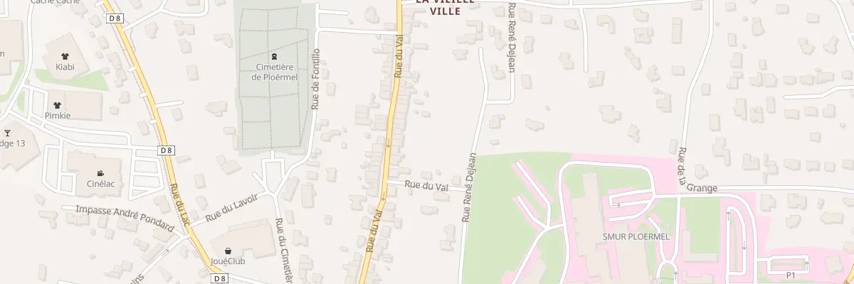 Plan du 72 Rue du Val à Ploërmel