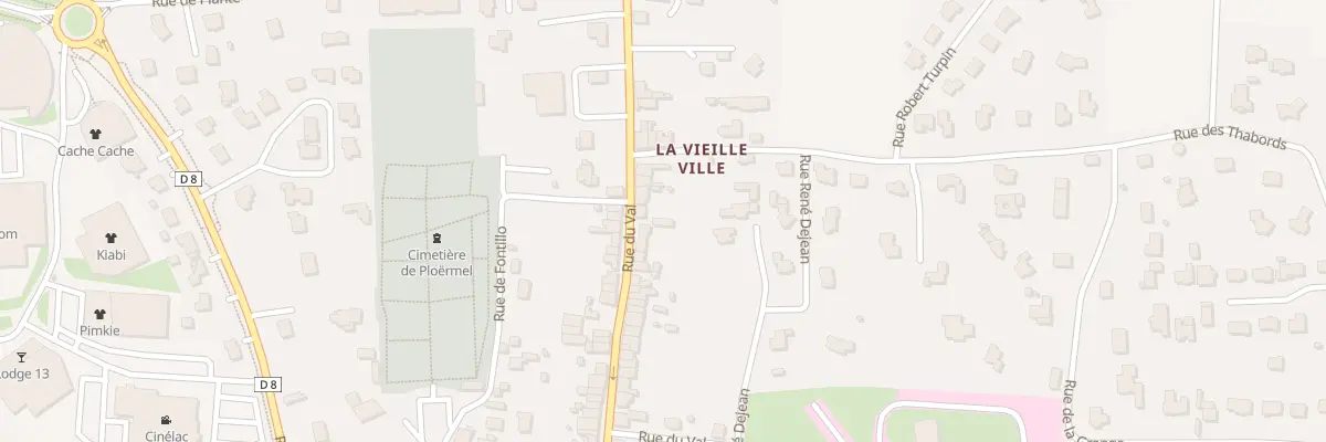 Plan du 98 Rue du Val à Ploërmel