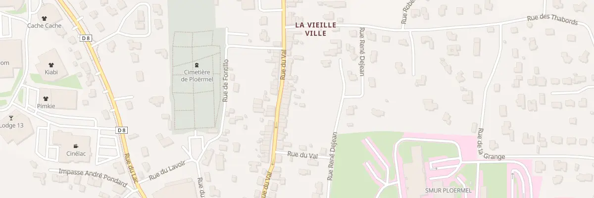 Plan du 82 Rue du Val à Ploërmel