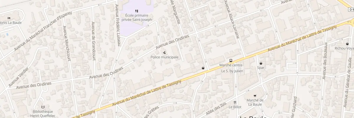 Plan du 237 Av Mal de Lattre de Tassigny à La Baule-Escoublac