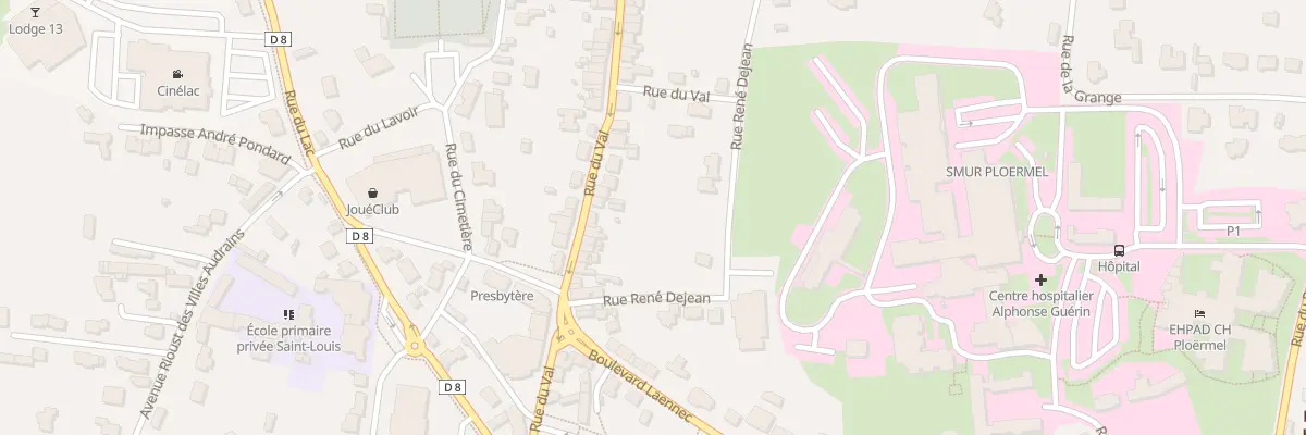 Plan du 48 Rue du Val à Ploërmel