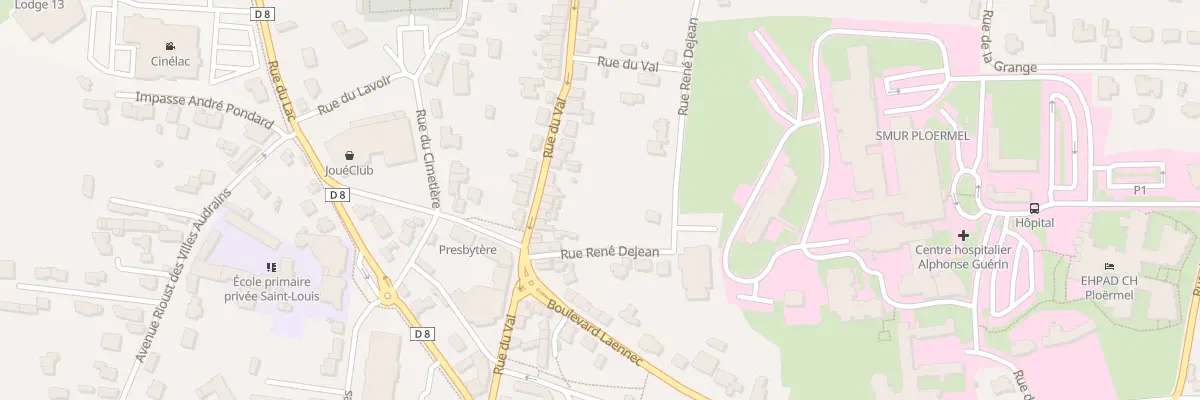 Plan du 44 Rue du Val à Ploërmel