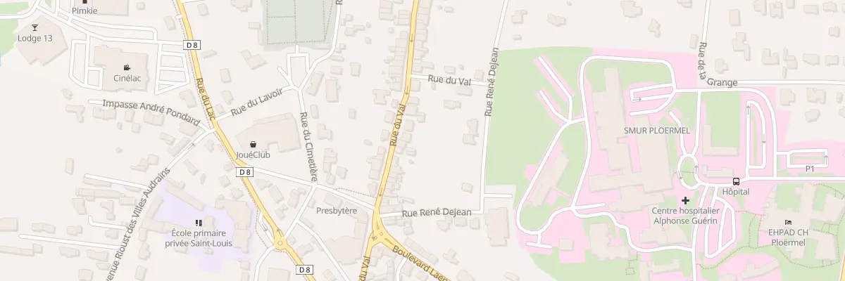Plan du 52 Rue du Val à Ploërmel