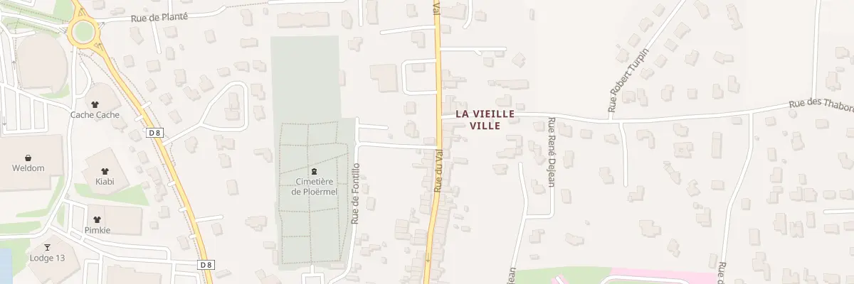 Plan du 83 Rue du Val à Ploërmel
