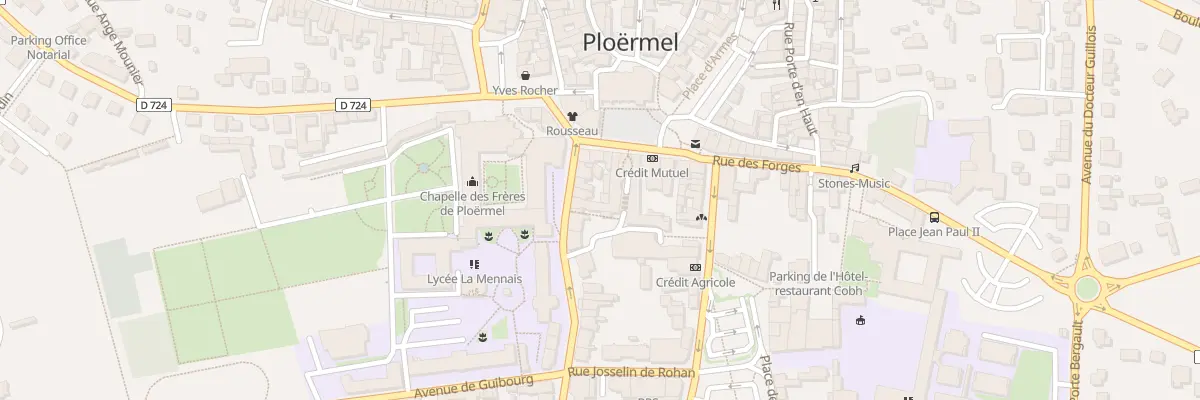 Plan du 9 Rue du General Dubreton à Ploërmel