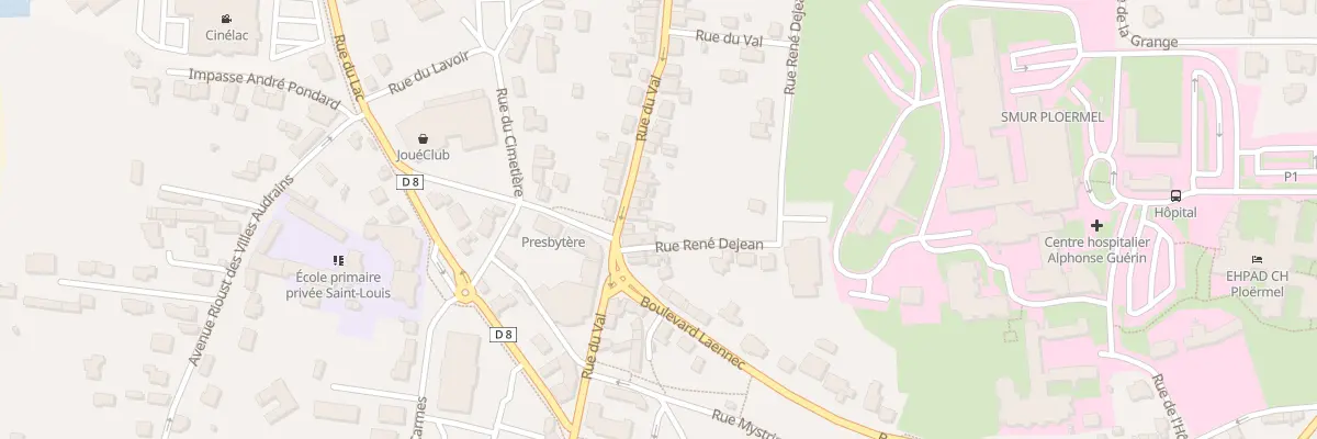 Plan du 36 Rue du Val à Ploërmel