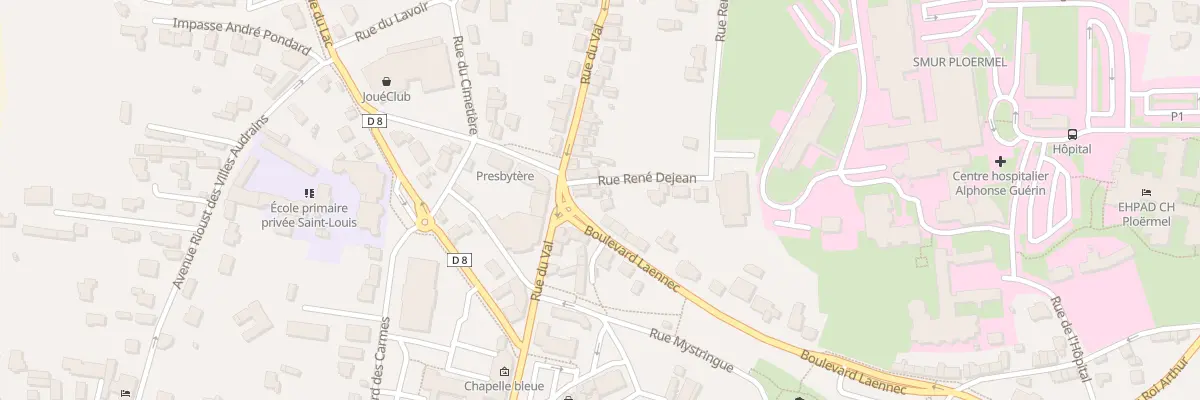 Plan du 3 Bd Laennec à Ploërmel