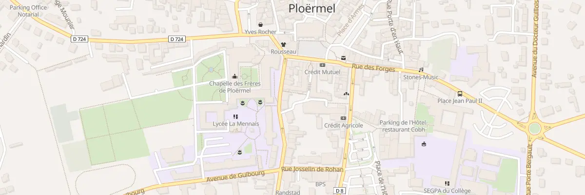 Plan du 13 Rue du General Dubreton à Ploërmel