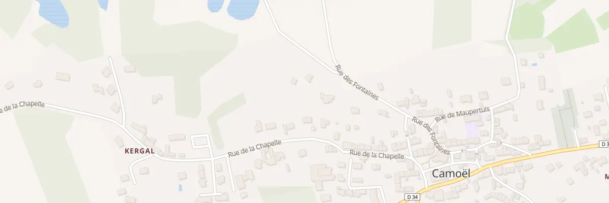 Plan du 24 Rue de la Chapelle à Camoël