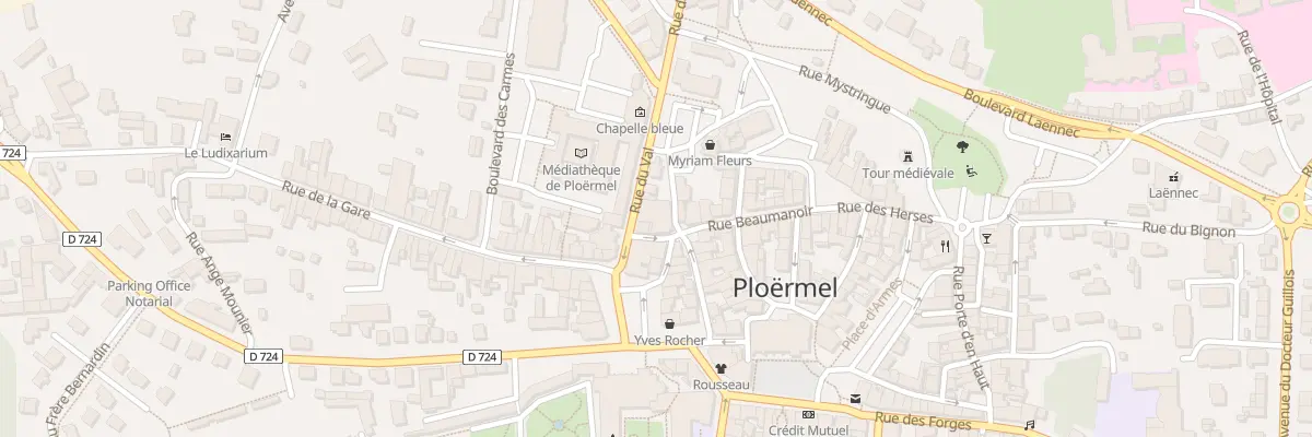 Plan du 8 Rue du Val à Ploërmel